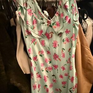 Zara Maxi Flower Print Dress